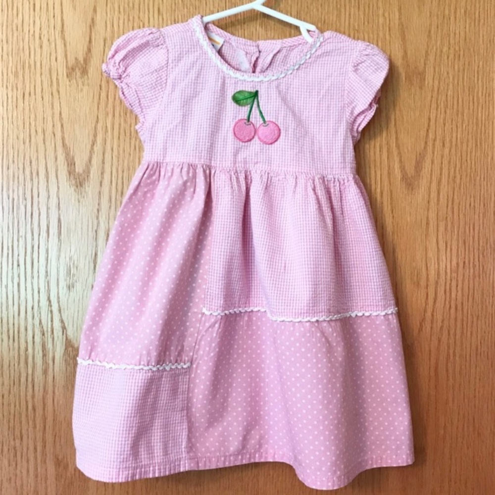 Sweet Potatoes Pink Gingham Dress 2t